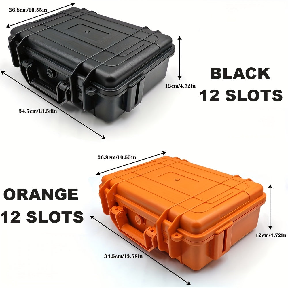 1pc Premium Watch Jewelry Storage Box, Protective Case, Portable ABS/PP Material Watch And Jewelry Storage Box, Suitcase, Pressure-Resistant And Drop-Proof, Waterproof And Dustproof. Large Capacity with Designs for Up to 12/20/30 Slots. Available in Blue,