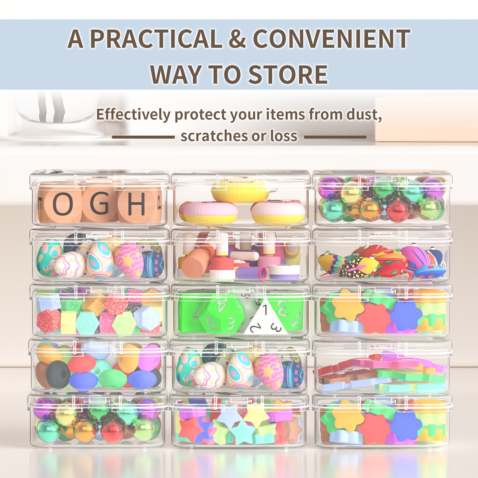 30/60pcs Of Small Jewelry Storage Boxes And Plastic Storage Boxes, Mini Transparent Jewelry Storage Boxes with Opening And Closing Lids And Rectangles, for Making DIY Jewelry Craft Nails for Bracelets