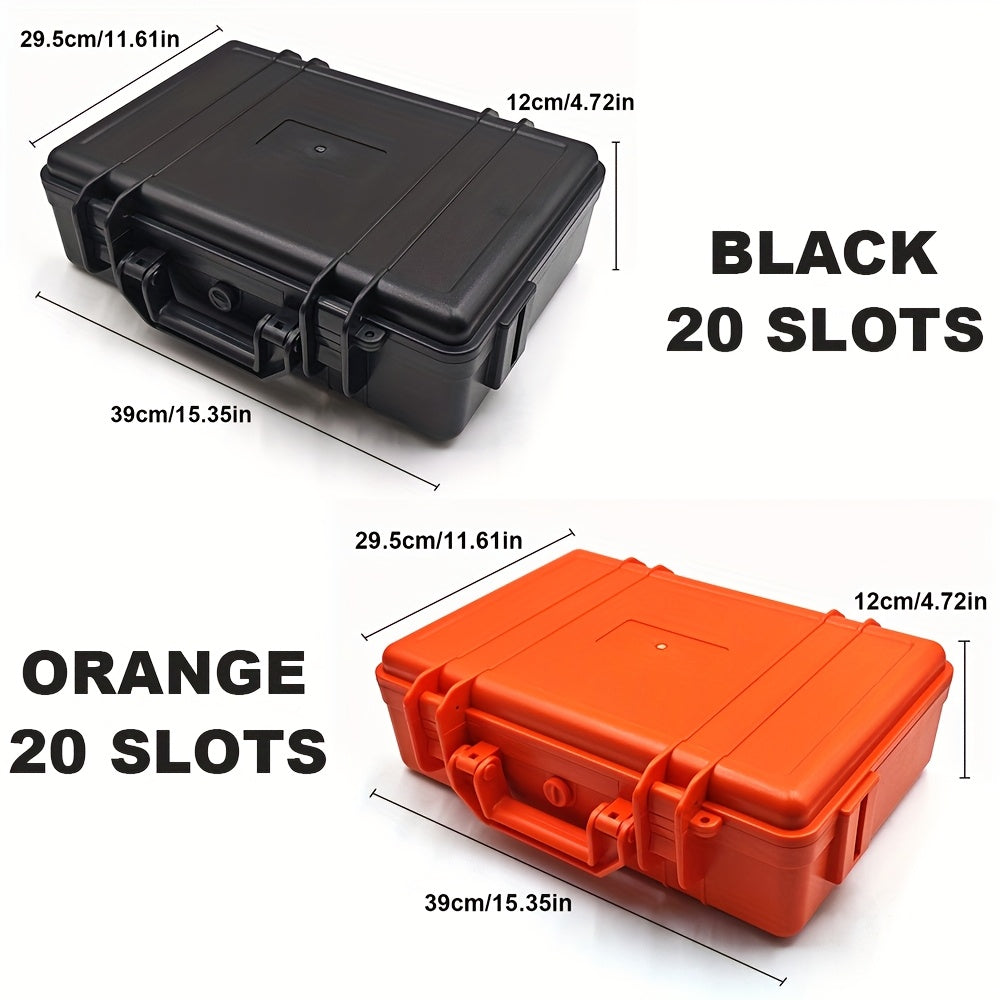 1pc Premium Watch Jewelry Storage Box, Protective Case, Portable ABS/PP Material Watch And Jewelry Storage Box, Suitcase, Pressure-Resistant And Drop-Proof, Waterproof And Dustproof. Large Capacity with Designs for Up to 12/20/30 Slots. Available in Blue,