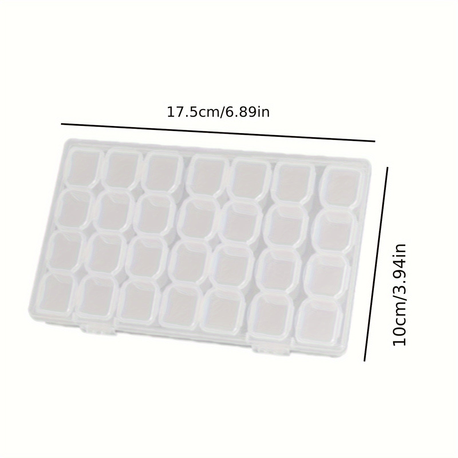 3pcs Accessories storage box, detachable 28-grid transparent box, desktop storage box, jewelry box, detachable storage box, suitable for jewelry, jewelry, beaded items organizing box