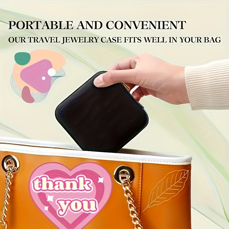 50pcs Pink and Green Combination Small Jewelry Box, Faux Leather Trinket Storage Case, Portable Earring Organizer, Perfect for Travel and Everyday Use with Bridesmaid Proposal Gift Set, Ideal for Valentine'S Day and New Year Gifts. Home Jewelry Storage